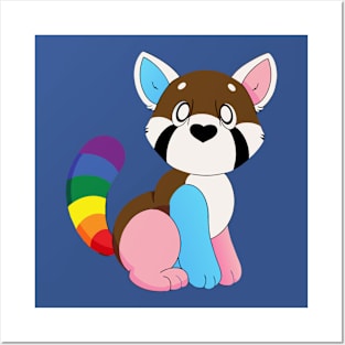 Cute Pride Red Panda Posters and Art